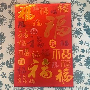 Blessings lucky envelope with health,wealth